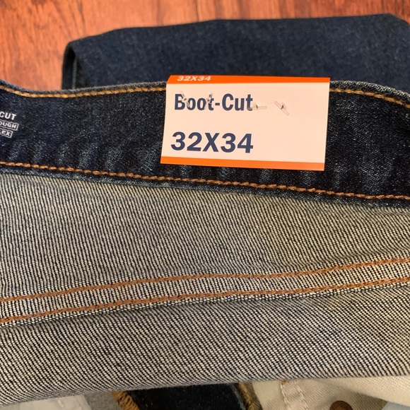 OLD NAVY Men’s Bootcut Built In Flex Built In Tough Bootcut Jeans Med Wash 32x34 - Picture 4 of 4